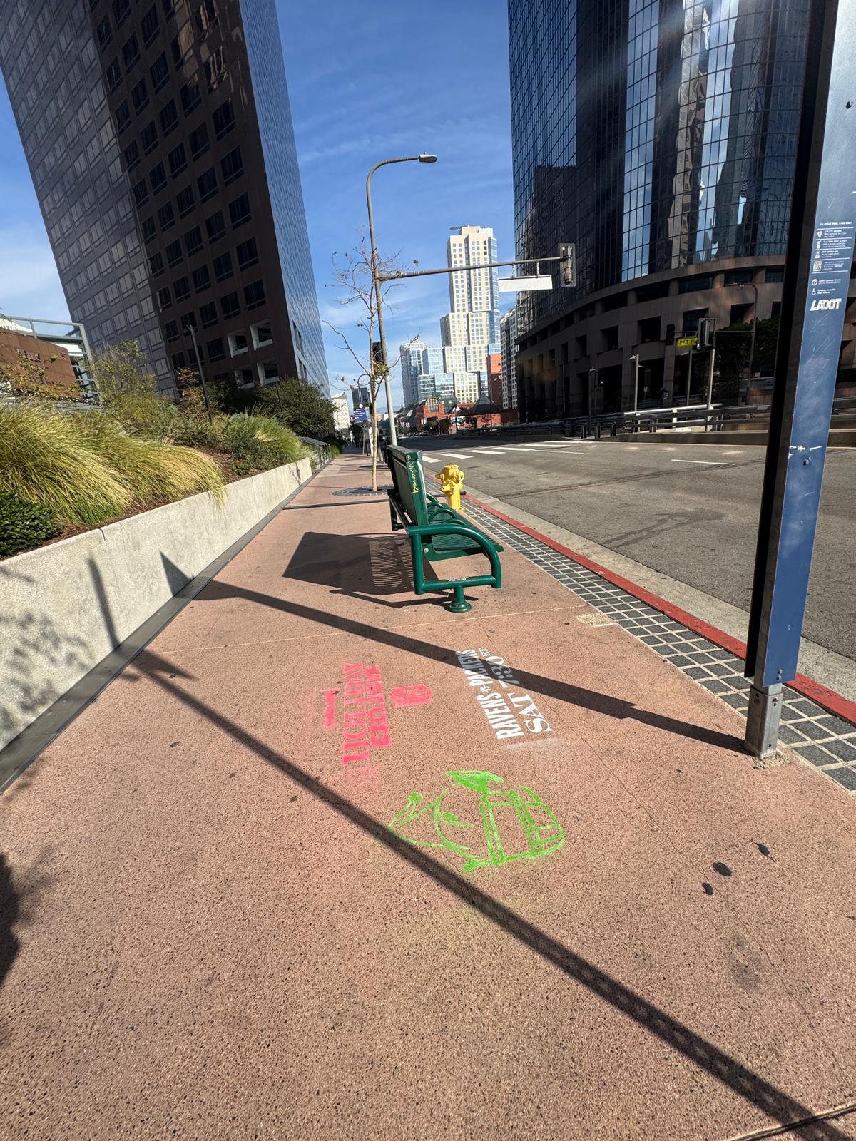 Stencil 2.3 Grand Ave Broad Museum Area